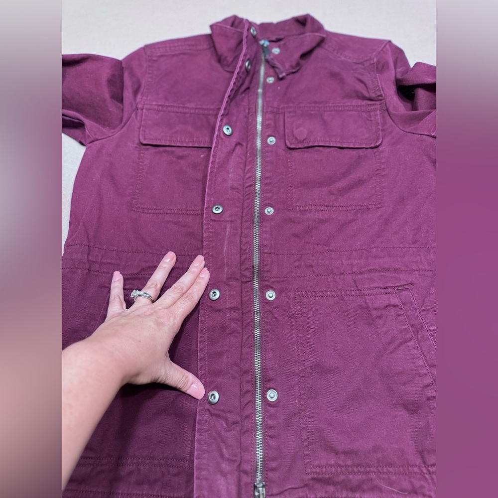 GAP Maroon lightweight  Utility Jacket - Picture 5 of 9
